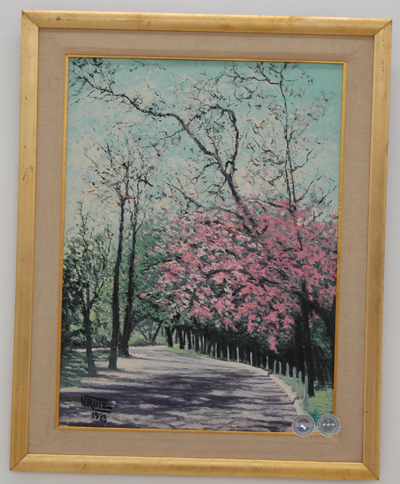 DAMAS DE CALLEJÓN HISTÓRICO, 1991 - ÓLEO DE HÉCTOR RUIZ DÍAZ